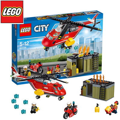 乐高lego City城市系列 消防直升机组合积木玩具 彩盒包装单盒 图片价格品牌报价 国美手机版