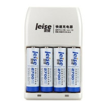 雷摄（LEISE） 805+5号AA2700mAh电池+快速充电器套装（四槽标准充电器X1+5号AA2700mAh充电电池X4）