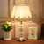 欧式卧室水晶台灯简约现代创意浪漫结婚房温馨可调光床头灯书房阅读台灯 sft8072(按钮开关)