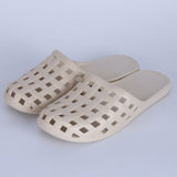 SUNTEK韩版平底家居平跟拖鞋女夏包头洞洞软底防滑浴室塑料包脚凉拖鞋(36 白色)