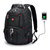 瑞士军刀15.6/17.3寸大容量双肩旅行包 男女旅游包行李包电脑包背包带USB数据接口(17.3寸)