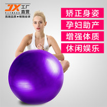 JX家用瑜伽球65cm防爆初学者健身球女士儿童孕妇分娩套装(粉红色 通用)