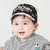 春秋季宝宝帽子婴儿男童儿童棒球鸭舌帽0-3-6-12个月新生儿男童女童鸭舌帽(深灰色)