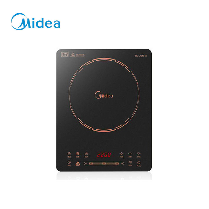 美的midea电磁炉独立操控按键滑控火力余温功能四重防水c21wh2106余温