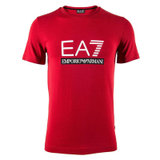 阿玛尼Emporio armani男装 EA7系列男士短袖T恤纯棉半袖圆领t恤90547(红色 M)