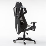伯力斯（BECAUSES） 伯力斯电脑椅子 电竞椅 办公椅 人体工学游戏椅MD-075(白黑色)