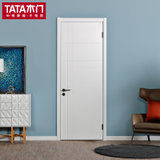 TATA木门 卧室门卫生间门厕所门厨房门房间门实木复合门定制AC020(白混油 直接购买)