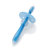 开优米 婴儿硅胶牙刷 单面(单面蓝色 牙刷)