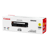 佳能（Canon）CRG-418Y黄色原装硒鼓 适用MF8580Cdw/8550Cdn/8380Cdw/8350cdn