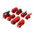 酷米 儿童玩具男孩消防车玩具挖掘机推土车仿真模型套装 8只装送儿童生日礼物KM3048 红色(红色 版本)