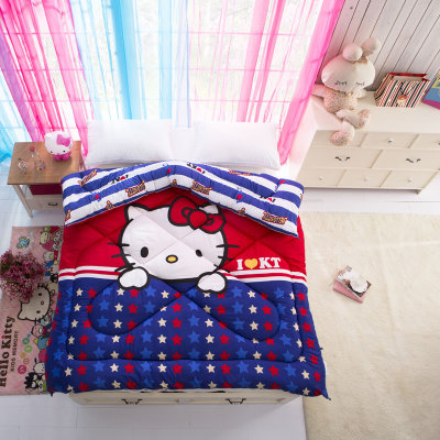 【晶丽莱家纺 大版花被子 冬被 保暖学生宿舍卡