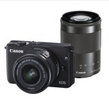 佳能（Canon）EOS M10 微型单电双头套机(EF-M 15-45mm+EF-M 55-200mm）(黑色 套餐六)