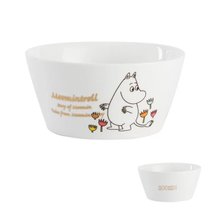 JL 出口日本芬兰姆明Moomin卡通陶瓷餐具 描金小菜碟主餐盘马克杯(姆明沙拉碗 默认版本)