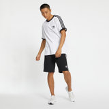 Adidas阿迪达斯三叶草2021男子3-STRIPES TEE短袖T恤GN3494(白色 S)