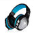 NUBWO/狼博旺 NO-3000台式电脑耳机头戴式游戏电竞语音耳麦带话筒(双插孔黑蓝色（不发光）)