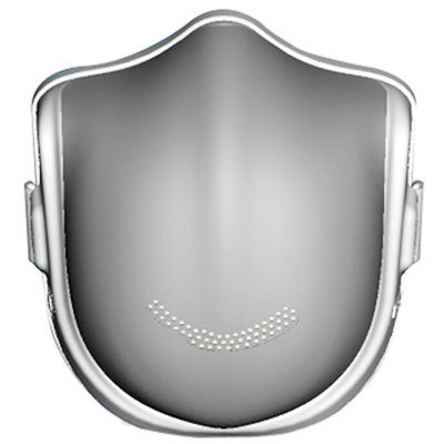 原森态便携式动力防护口罩珠光白 便携电子防雾霾pm2.5活性炭呼吸阀电动滤芯眼镜不起雾面罩面具