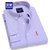 Romon/罗蒙时尚修身长袖衬衫男士商务上衣工装职业衬衣(紫色 44)