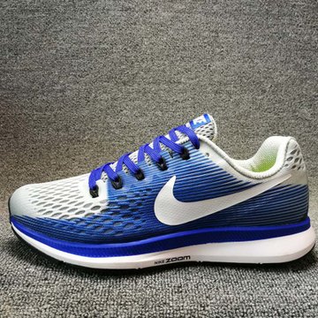 nike耐克男女鞋新款air zoom pegasus 34网面透气跑步鞋(天蓝色 43)