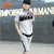 夏季运动卫衣男 潮韩版修身格子撞色套头连帽开衫短袖短裤套装薄(灰色 XL)