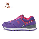 camel骆驼户外女款舒适越野跑鞋 女士防滑减震跑步鞋A61345617(紫/桃红 40)