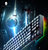 雷神有线游戏机械键盘KG3089幻彩版89键带数字区炫酷混光L型RGB灯可键线分离(KG3089青轴)
