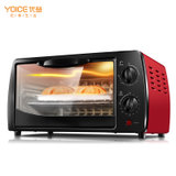 优益（Yoice）Y-12B电烤箱 家用多功能 烤炉烘焙机 面包蛋糕机烤盘迷你小型电器家庭用家电12L 迷你烘焙烤箱(红色)