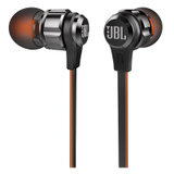 JBL T180A重低音耳机入耳式耳塞电脑苹果手机线控带麦通用运动(黑色)
