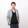 2013春装新款正品男士立领简约品质夹克外套HJUD1K001(165)