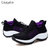 CaldiceKris（中国CK）休闲飞织系带妈妈鞋CK-X1855(紫色 42)