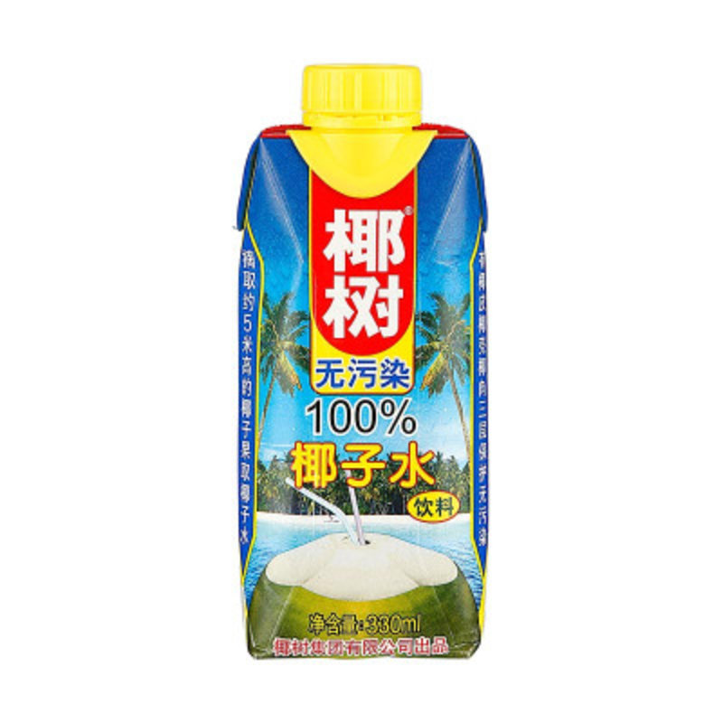 椰树100%椰子水 330ml/盒