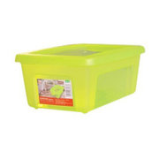 爱丽思IRIS 环保树脂收纳储物盒透明收纳盒SCB-15L(4L绿)