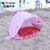 全自动速开儿童沙滩帐篷简易便携可爱鲨鱼小孩海边玩沙防晒游戏屋TP2345(粉红色)