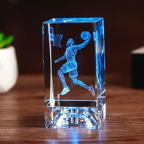 水晶篮球男生生日礼物送男朋友兄弟同学友情创意实用男士手工diykb6(哈登+水晶灯)