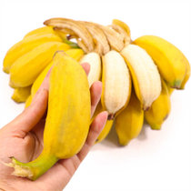 17岁的甜 广西小米蕉青色发货3斤装 在家催熟 当季新鲜水果