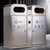 俊采云JCY-S174不锈钢户外垃圾桶果皮箱 小区分类垃圾箱室外垃圾桶 （单位：组）(银色 JCY-S173)