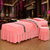 韩式加厚水晶绒纯色保暖美容床罩四件套美容院专用SPA按摩床定做(玉色)