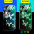 OPPOA7X手机壳夜光玻璃a7x钢化玻璃壳全包硅胶防摔保护壳/套男女款手机保护套(夜光蝶-送钢化膜)