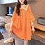 学院风连衣裙女日系温柔海军领2022夏季新款很仙甜美宽松T恤裙子(M【建议80-110斤】 橙色)