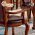 拉斐曼尼 NY001 地中海家具 英伦美式乡村地中海餐椅 韩式实木餐椅(B款带手扶一把 默认)