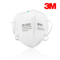 3M 口罩 9502 KN95 防PM2.5防尘防雾霾 防尘口罩 头带式(单个)