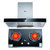 红日(REDSUN)ET8002+1008C烟灶套餐触控大吸力油烟机红外线燃气灶组合套装包邮 全国联保(液化气)