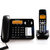 松下（Panasonic）KX-TG70CN-1 无绳电话子母机 中文固定电话座机 (尊贵黑 一拖一)