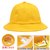 SUNTEK儿童渔夫帽女男韩版定制小黄帽日系小丸子帽定做幼儿园小学生帽子(56CM（5-8岁） 全棉（光版款）)
