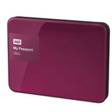 西部数据（WD）My Passport Ultra 升级版 1TB 2.5英寸  移动硬盘(玫红色 标配+抗震抗压金刚包)