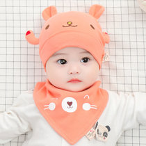 新生儿婴儿帽子秋冬款0-3-6-12个月男女宝宝纯棉套头帽本命年胎帽(橘粉色 只有帽子【建议0-12个月宝宝】)