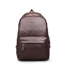 斐格男士双肩包韩版休闲学生书包背包时尚运动旅行包电脑包潮男包9002(棕色)