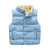 贝壳元素宝宝马甲加厚保暖 冬装童装男童儿童夹棉加绒马夹外套wt5753(130 天蓝色)