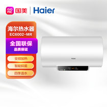 海尔（Haier）电热水器家用洗澡小型速热节能储水式一级能效 专利防电墙防漏电灭菌升级版50/60升 EC6002-MR