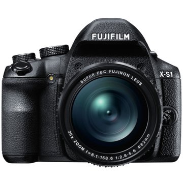 富士（FUJIFILM）X-S1数码相机（黑色）复古造型 引领风尚 看到的是外形 看不到的是内涵 1200万像素  26倍光学变焦 3寸46万像素液晶屏 24MM广角)