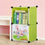 索尔诺卡通书柜儿童书架自由组合玩具收纳柜简易储物置物架柜子(A6102果绿色 单排书柜)